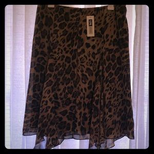 Animal print skirt